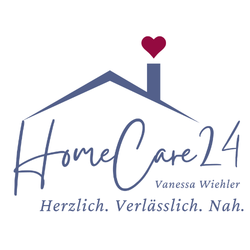 Logo-HomeCare24. Vanessa Wiehler. Herzlich. Verlässlich. Nah.